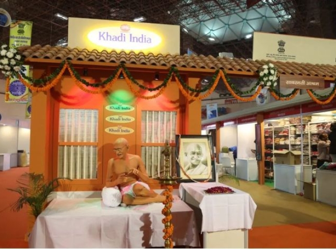 Khadi pavilion at IITF gets huge response